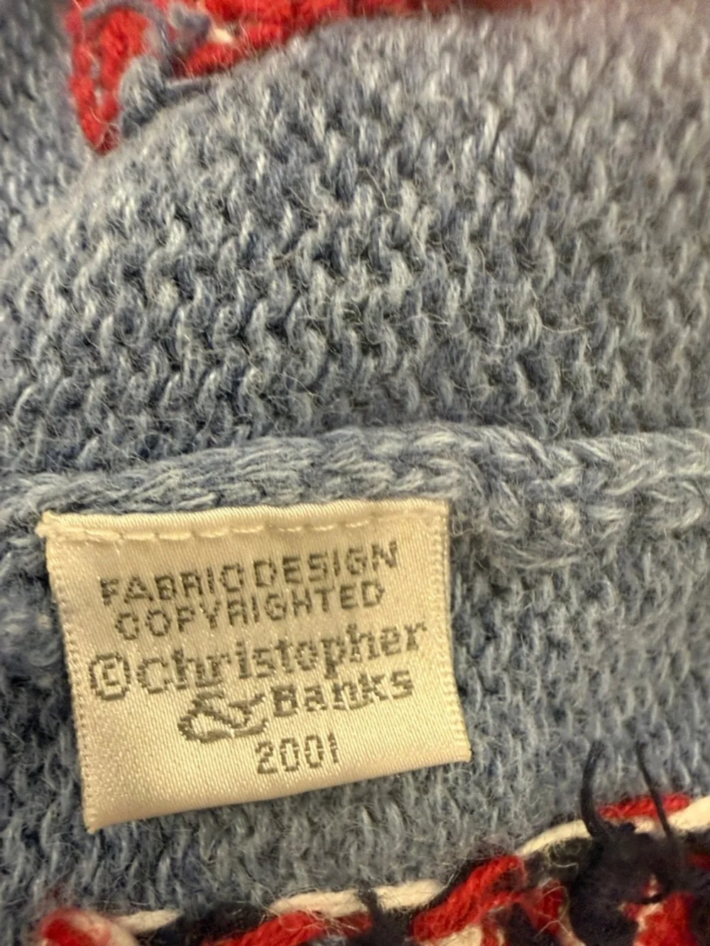 Christopher & Banks Vintage Americana Grannycore Patriotic Patchwork Vest Size L - Picture 5 of 7